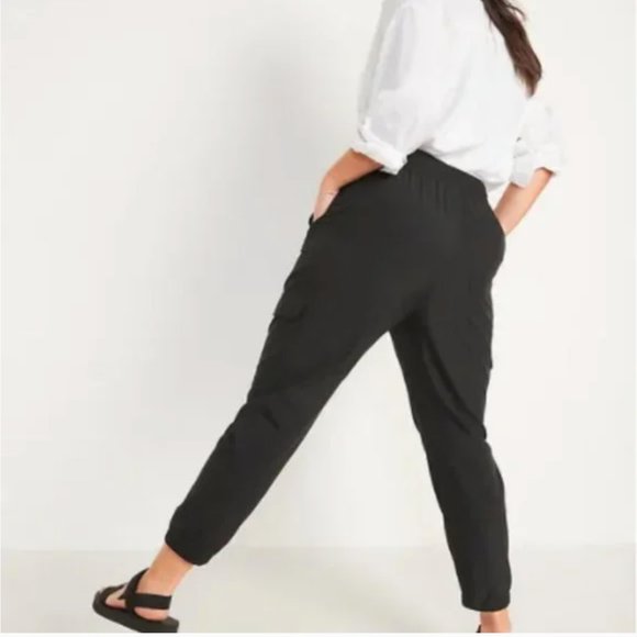 Old Navy Stretch Tech Cargo Jogger Pants for Women Jet Black Size XXL - Picture 3 of 13